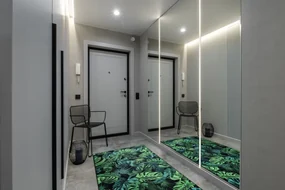 Protišmykový behúň MONSTERA Listy zelený