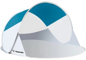 Plážový stan SUNSHADE 120x220 cm, modro-biely