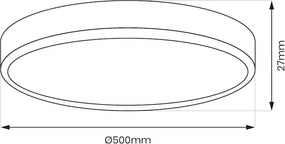 Stropné LED svietidlo Maq, 1x LED 40w, 3000-6500k, b
