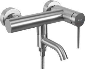 Rea Clif, vaňová batéria s ručnou sprchovou súpravou, oceľová, REA-B6874