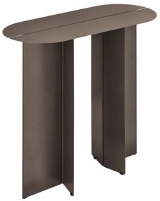 Hnedý oceľový konzolový stolík 35x80 cm Oru – Blomus