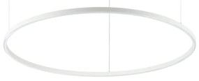 IdealLux 229478 ORACLE SLIM D90 závesné LED svietidlo 48W 3000lm 3000K IP20 biela