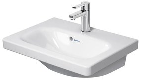 DURAVIT DuraStyle umývadlo na skrinku Compact s otvorom, s prepadom, 550 x 400 mm, biela, s povrchom WonderGliss, 23375500001