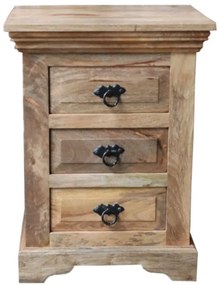 furniture-nabytek.cz - Nočný stolík masív z dreva mango 45x60x40