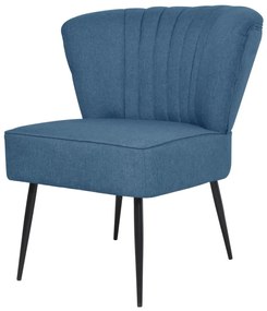 Kokteilová stolička, modrá, látka