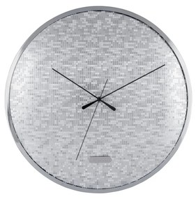Karlsson 6005SI dizajnové nástenné hodiny strieborná, pr. 40 cm