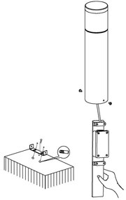 Eglo 94279 - LED vonkajšie osvetlenie BASALGO 1 1xLED/3,7W/230V