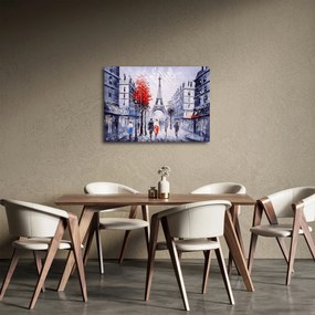 Obraz uličky v Paríži, olejomaľba (70x50 cm)