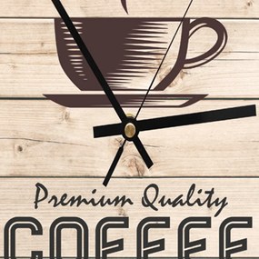 Gario Hodiny na stenu Prémiová kvalita kávy Rozmery: 40 x 40 cm