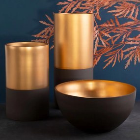 EUROFIRANY Dekoratívna váza 15 cm x 35 cm hnedá