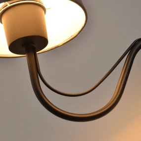 Nástenné svietidlo MALBO 2xE27/15W/230V sivá/čierna