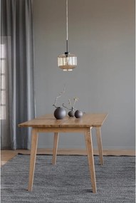 Drevený jedálenský stôl v dubovom dekore Rowico Melfort, 180 x 90 cm