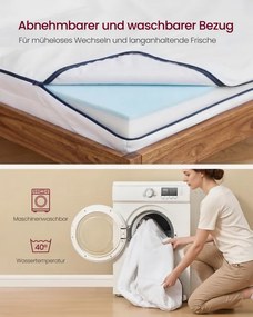 Matrac s gélovou pamäťovou penou RMZ102W101 výška 12 cm