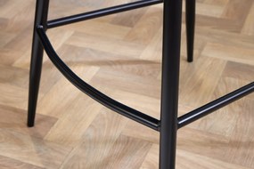 Barová stolička Holandská komfortná velvet champagne