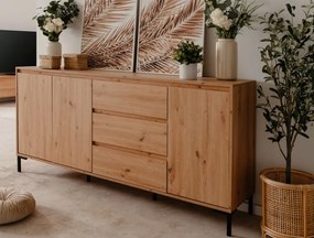 Široká komoda Korsika, dub artisan