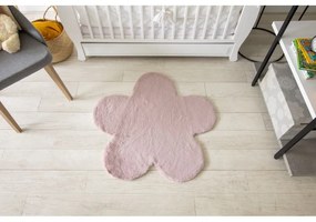 styldomova Detský ružový koberec NEW DOLLY kvietok