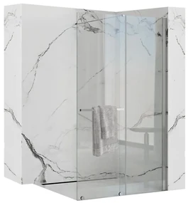 Rea Cortis, posuvná sprchová zástena 100x195cm, 6mm číre sklo, chrómový profil, REA-K7210