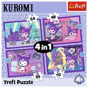TREFL Deň s Kuromi 4v1 35,48,54,70 dielov