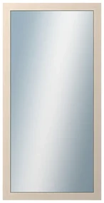 DANTIK - Zrkadlo v rámu, rozmer s rámom 50x100 cm z lišty 4020 biela prederaná (2766)