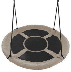 Detská hojdačka Nest 95 cm - čierna / béžová