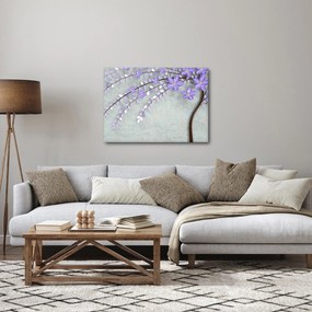 Obraz - Fialový dážď (70x50 cm)