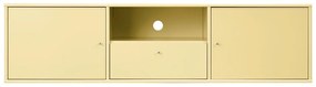 Svetložltý TV stolík 161x42 cm Mistral – Hammel Furniture