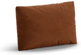 Vankúš na gauč z textílie buklé v terakotovej farbe Poppy – Micadoni