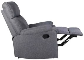 LuxuryForm DESIGN Televízne kreslo CARLOS s polohovaním - šedé