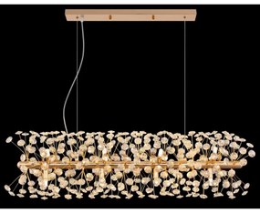 Globo 64135H4 - LED luster na lanku KATRINA 12xG9/3,5W/230V zlatý