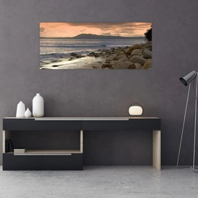 Obraz - More a hory (120x50 cm)