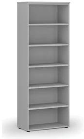Kancelársky regál PRIMO GRAY, 800 x 420 x 2128 mm, sivá