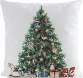 VIANOČNÁ DEKORAČNÁ OBLIEČKA NA VANKÚŠ CHRISTMAS TREE 45X45 CM VZOROVANÁ