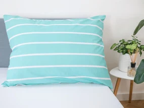 Bavlnená obliečka na vankúš 70 × 90 cm – Kamala mentolové