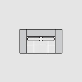 PROXIMA.store - 2-sedačková pohovka - COMO SKUPINA LÁTOK: Skupina 1