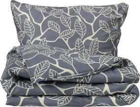 Matex Saténové povlečenie Zlaté listy, 140 x 200 cm, 70 x 90 cm