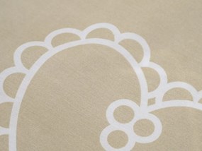 Bavlnená obliečka na vankúš DEAMON POLY 45x45 cm, béžová