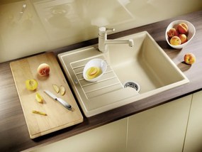 Blanco Zia 40 S, silgranitový drez 615x500x190 mm, 1-komorový, biela soft, BLA-527195