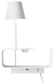 Redo 01-1481  DING AP LED interiérové nástenné svietidlo 1x6W 3000K USB port biela 415lm