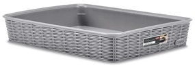 STEFANPLAST Úložný kôš Elegance L, sivý