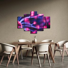 Abstraktný fialový obraz (150x105 cm)