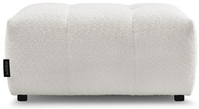 Biela podnožka z textílie buklé Roxelane – Bobochic Paris