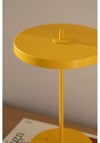 Žltá kovová LED stolová lampa s kovovým tienidlom (výška 31 cm) Asteria Move – UMAGE