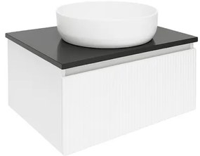 Kúpeľňová skrinka pod umývadlo SAT Evolution 58x30x44,8 cm biela matná SATEVO60WMTK, 1 ks