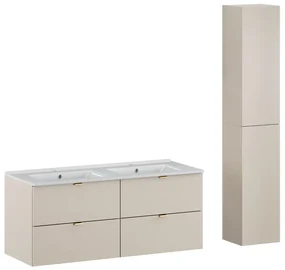 Koupelnová sestava Dalia Cashmere Lava se skříňkami a umyvadlem 120 cm kašmírová