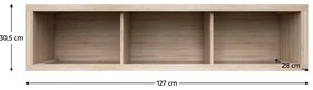 Tempo Kondela Visiaci regál 130, dub sonoma, NORTY TYP 17