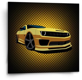 Sablio Obraz Chevrolet Camaro Žltá mriežka - 50x50 cm