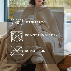 Slonovinová deka z mikroplyšu 150x200 cm Tomo – Tiseco Home Studio