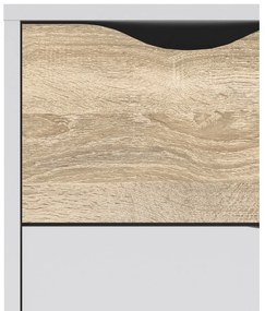 Biela komoda Tvilum Oslo, 99 x 82 cm