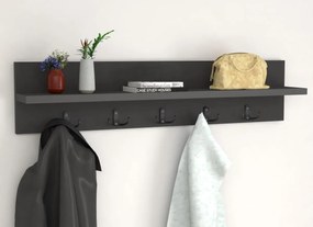 Nástenný vešiak VIRTON, antracit