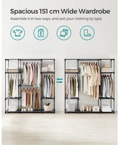 Otvorená šatníková skriňa RYG036B02